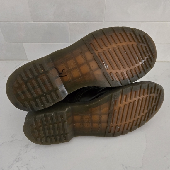 Doc Martens 1460 Pascal Boots Chocolate Brown Combat Moto Boots Chunky Sole Sz 9 - Picture 10 of 12